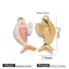 Golden fish orange+blue+pink