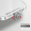 Fibbia girevole triangolare grigio metallizzato
