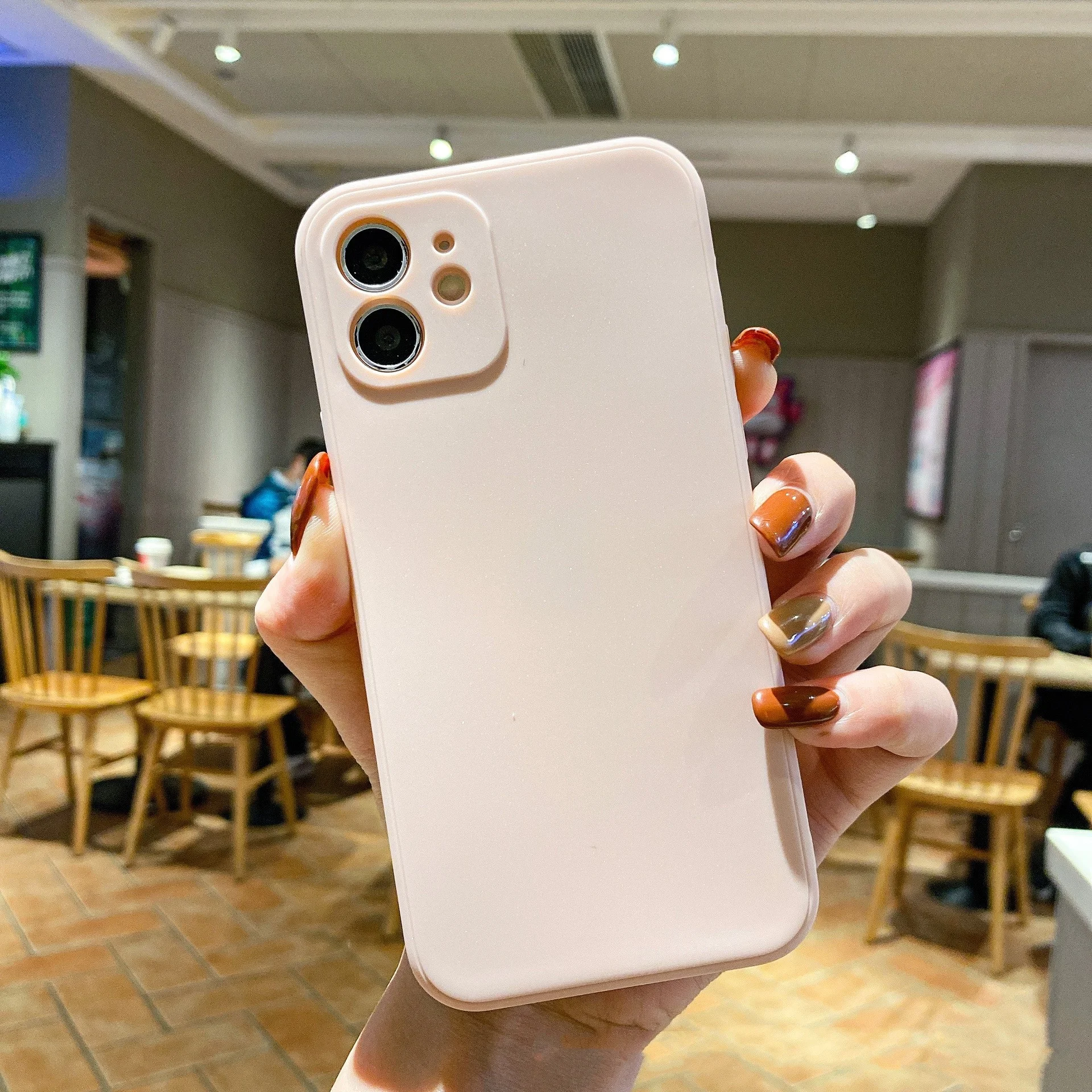 product solid tpu shockproof mobile phone case with anti fall and wear resistant features luxury mate frosted case for iphone 17 pro max-3
