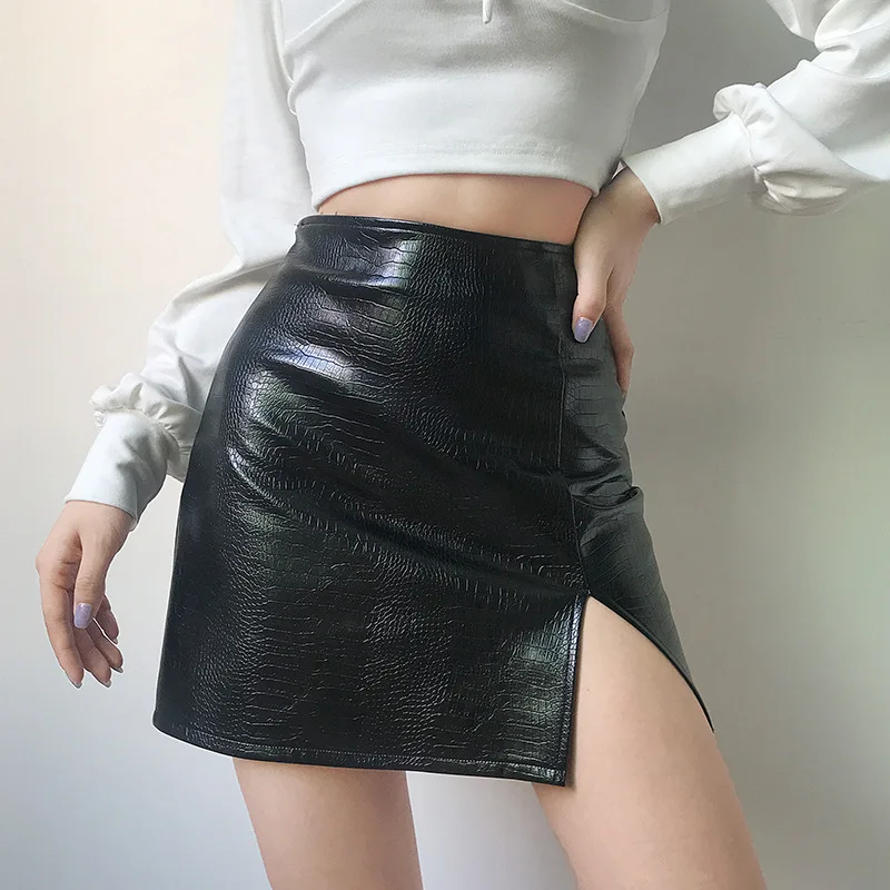 Hot Style Women Sexy Skirt Crocodile 