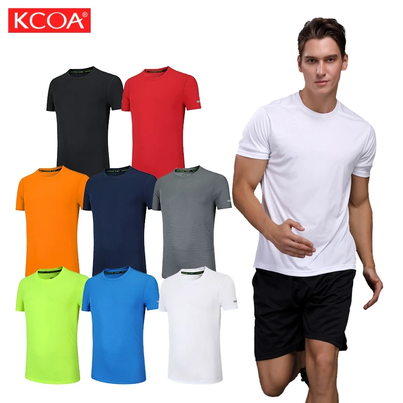 Factory Price Polyester Quick Dry Short Sleeve Sports Blank Plain T Shirt