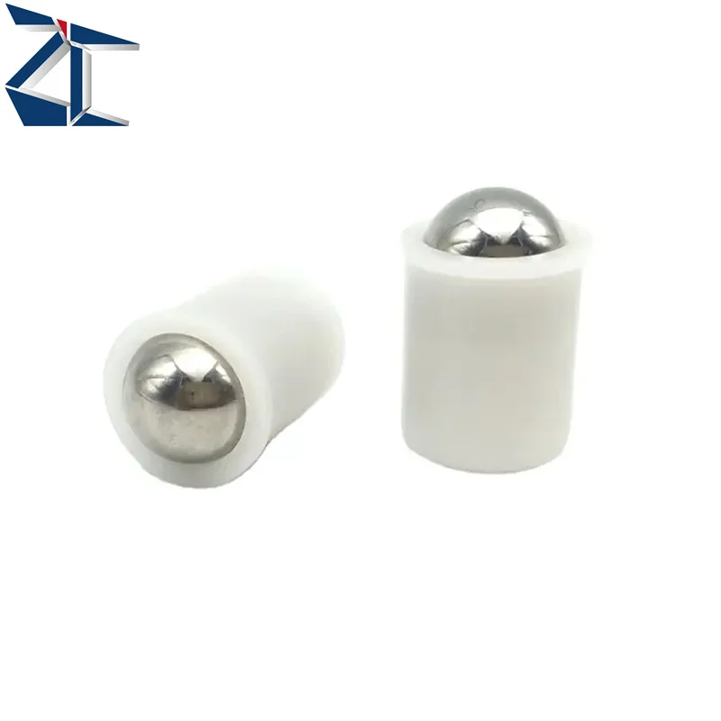 Professional Supplier ZPFPSN White Plastic body and Steel ball nose Press Fit Ball detent Spring Plungers