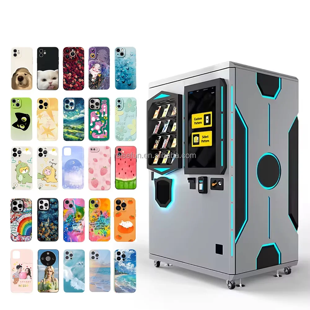 product smart phone case vending machine diy uv printing automatic 24 hours self service touch screen custom mobile cover printer-1