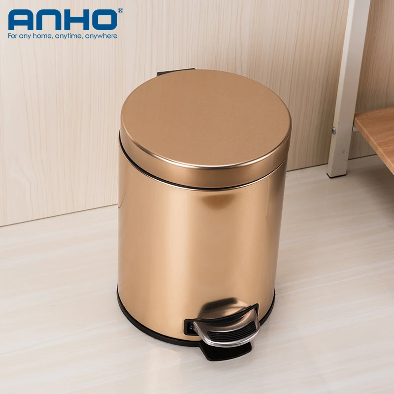 Мусорная корзина круглой формы с педалью 7 л