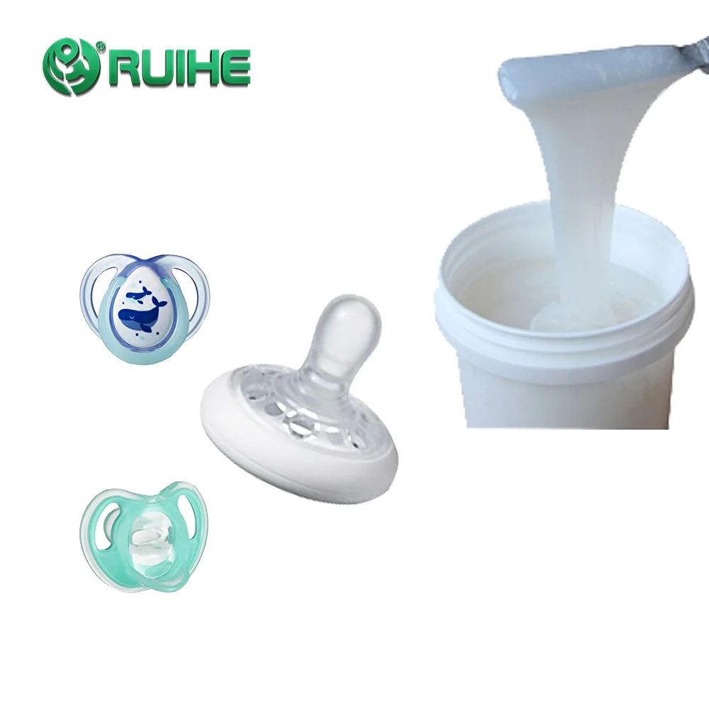 ROHS Injection Molding Food Grade Clear LSR Liquid Silicone Rubber with 1000 mPa.s Viscosity and 7.0 MPa Tensile Strength