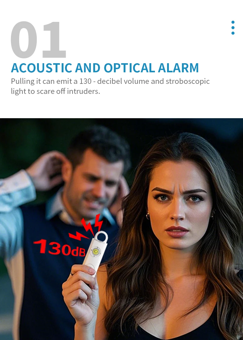 Women's Safety Self-Running Alarms with SOS - Image 3