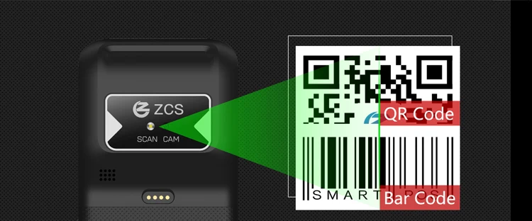 POS Factory ZCS Z92 All in One Ticketing Printer Handheld Pos Machine with 58mm Printer Big Battery POS Terminal