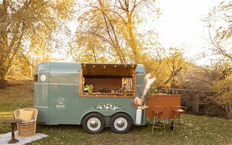 Food Themed Rides Mobile Coffee Pizza Horse Trailer Ice Cream Cart - Food Truck