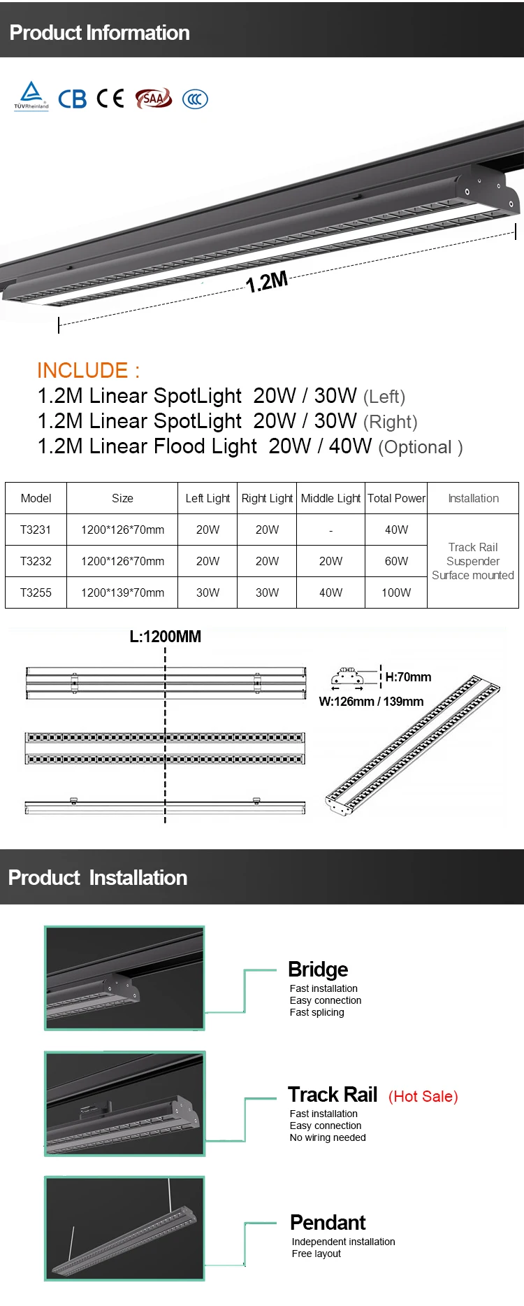 New Led Linear Light Aluminum Ceiling Linear Spotlight Museum Gallery ...