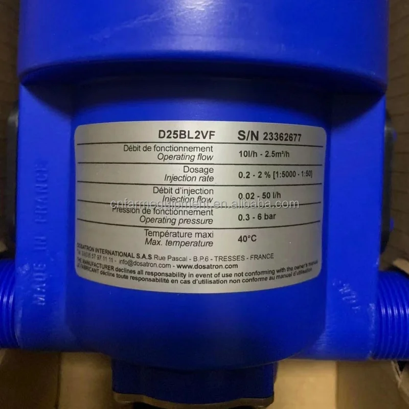 Dosatron D25BL2VF - Precision Dosing for Various Applications