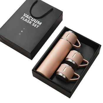 500ml Food Grade Keep Drinks 304 Stainless Steel Thermos Vacuum Flask Gift Set With Mug