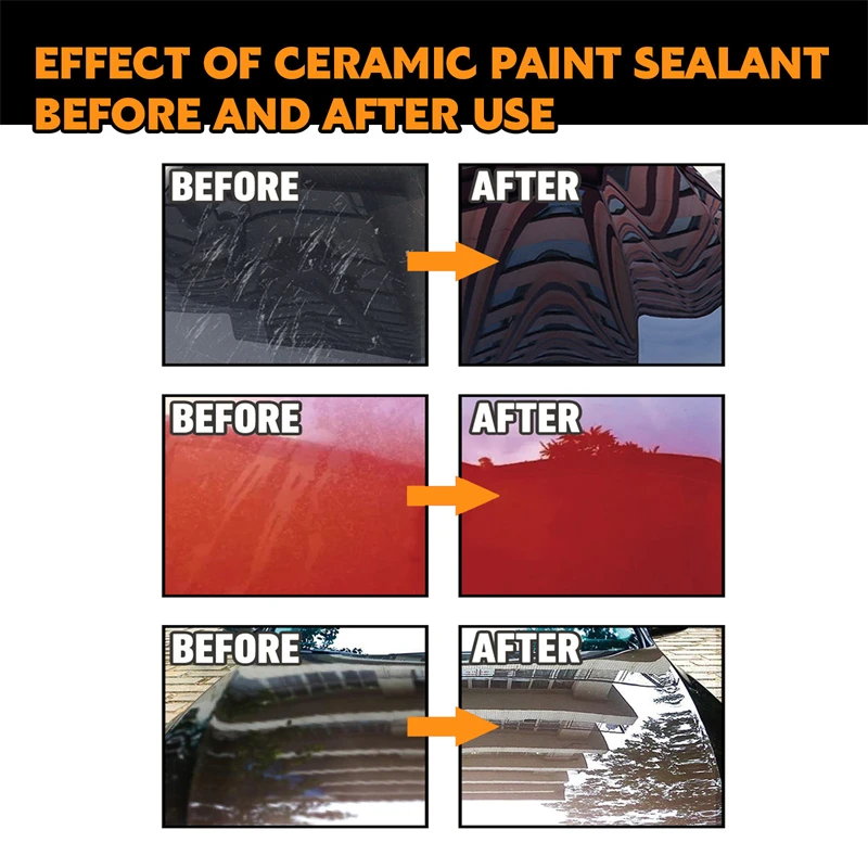 Rayhong Max Gloss Fast Mirror Effect Ceramic Paint Sealant Car Body Windscreen Headlight Rearview Mirror Ceramic Paint Spray