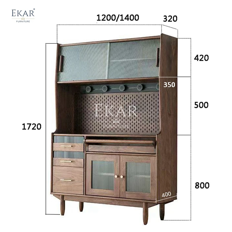 product new design modern cherry wood dining room sideboard multifunctional storage cabinet-64