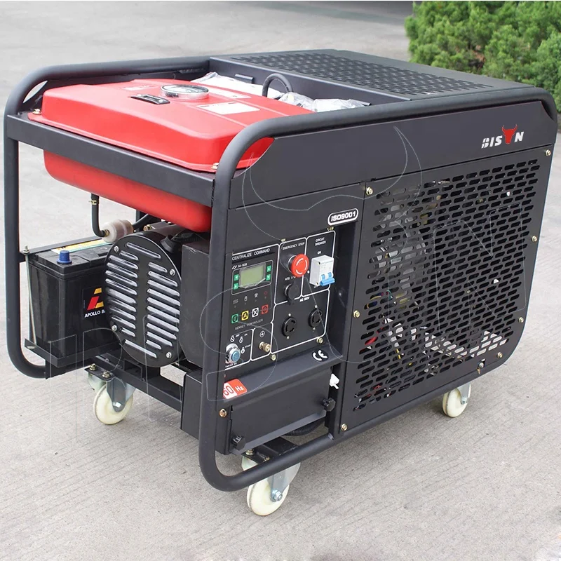 BISON 10 Kva Silent Diesel Generator 3 Phase 4 Wire 10Kva Diesel Generator Price Ac 3 Phase