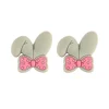 Rabbit ears Focal bead Light Gray SA208