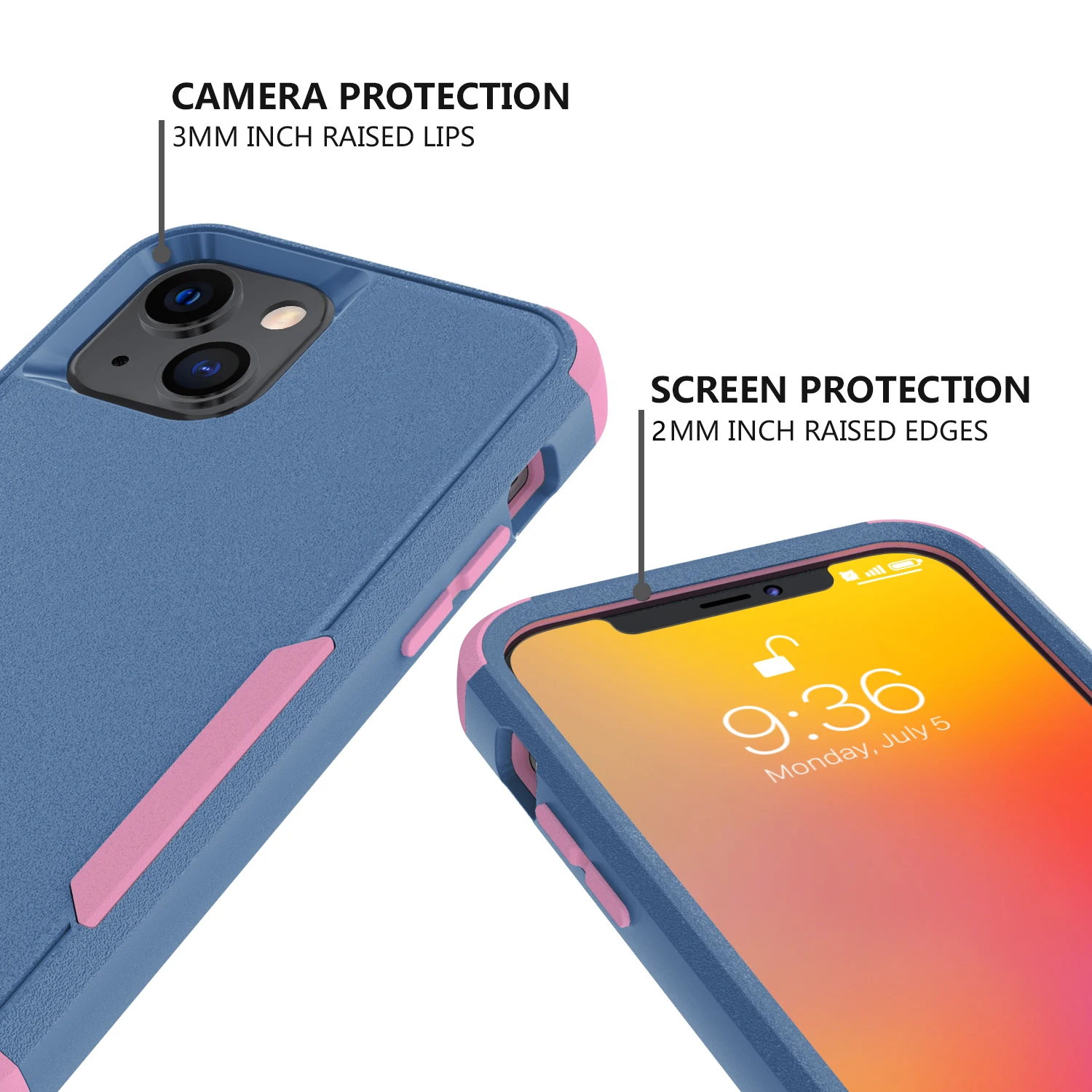 Armor 3 in 1 Phone Case for iPhone 13 Heavy Duty Full Cover Dual Layer TPU PC Mobile Case for iPhone 13 Pro Max 12 XS MAX XR 11
