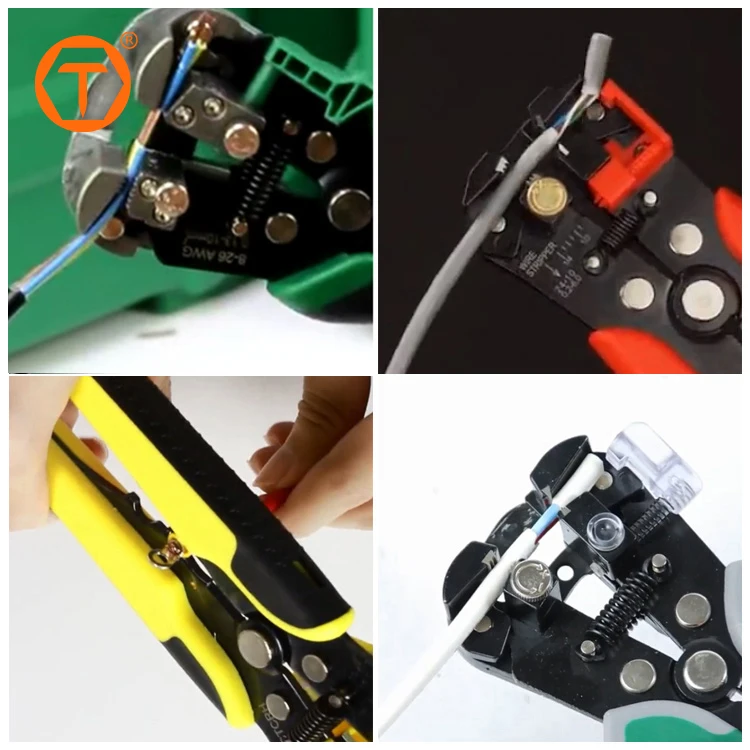 Multifunction Heat Shrink Connectors Length Self Adjusting Multy  Insulated Crimping Wire Stripper Cable Cutter Plier Tool