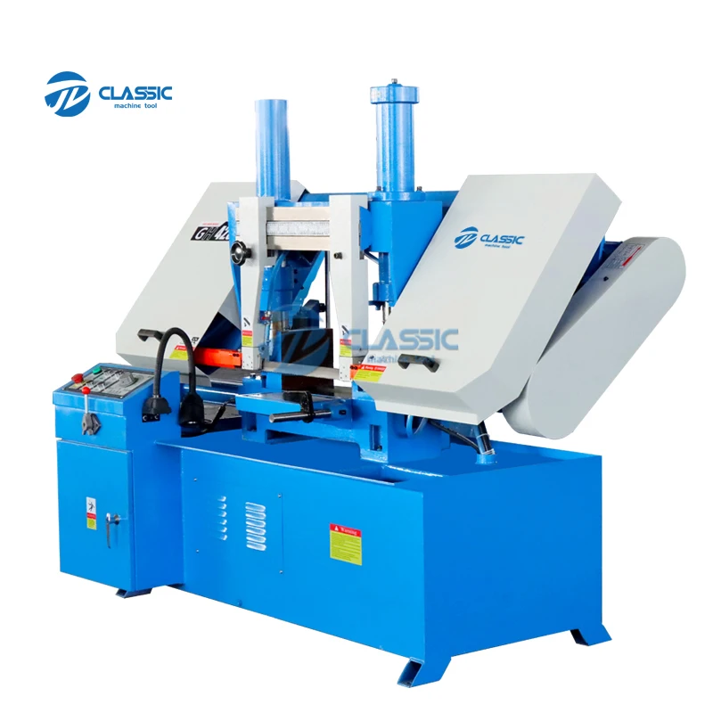 Low Price Double Column Horizontal Metal Steel Iron Cutting Band Saw Sawing Machine GH4235