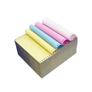 Hotsale Triple Double Needle Printing Carbonless Paper Computer Printed Double Quadruple Tear Edge Carbonless Paper