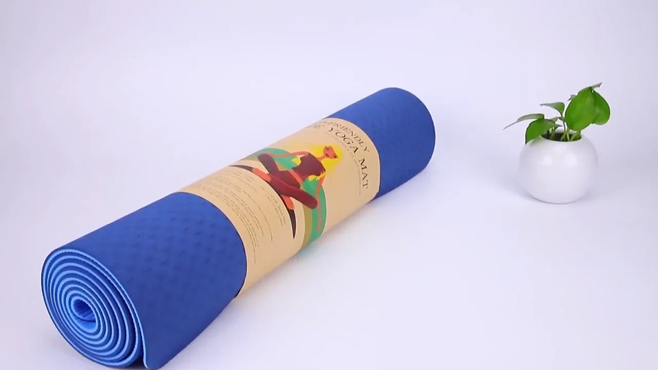 Custom Printed Unique Eco Jute Folding Tpe Yoga Mats Buy Yoga Mats