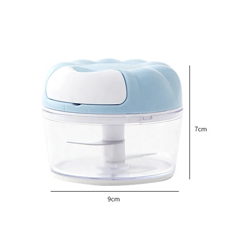 Mini Pepper Chopper Garlic Cutter Mixer Blender Manual Meat Grinder Stainless Steel Vegetable Fruit Twist Shredder Kitchen Tools