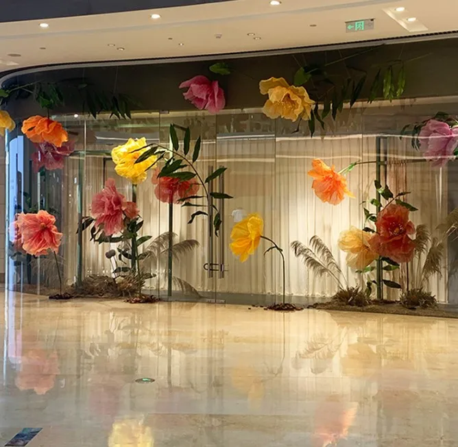 Hot Selling Organza Artificial Flowers For Wedding Decoration And Party