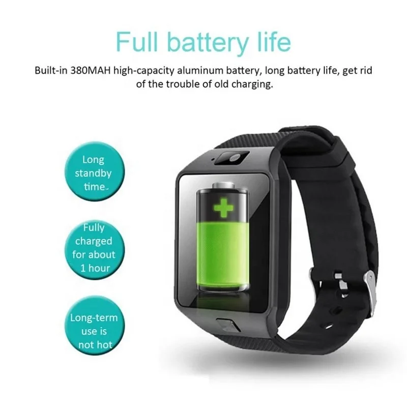 DZ09 Connect Men Smartwatch Sim Card Call Phone Smart Watch 2021