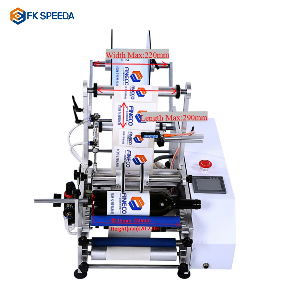 10ml/20ml/50ml/100ml/300ml/500ml Plastic Glass Taper Bottle Small Manual Semi-automatic Labeling Machine for Round Bottles