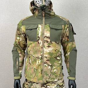 Patchwork Fleece Jacket Men's Tactical Suit Winter Outdoor Warm Windproof Comfortable Breathable Mens Jackets Camouflage Uniform