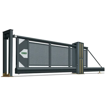 Automatic Sliding Outdoor Gate Powder Coated Aluminum Alloy Driveway & Industrial House Gate Manufacture's Product