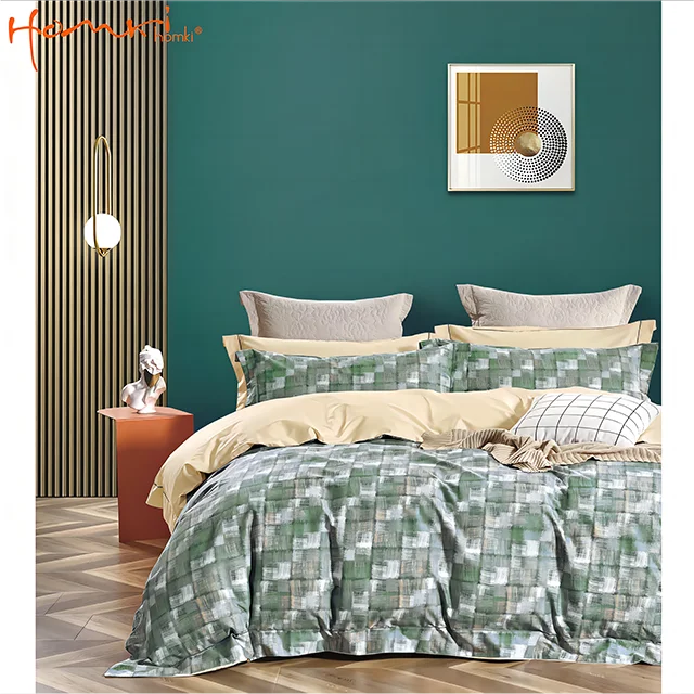 Printed 100 Cotton High Quality Sheet Set Duvet Cover Set Customized