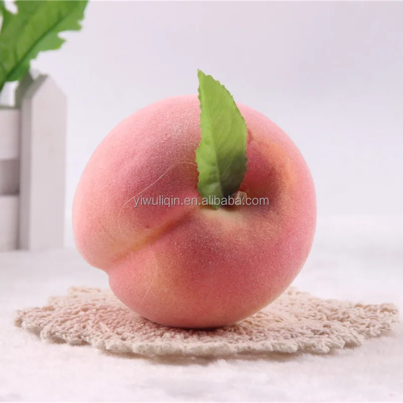 Fake Fruit Peach Artificial Fruit Foam Pink Artificial Lifelike Peach