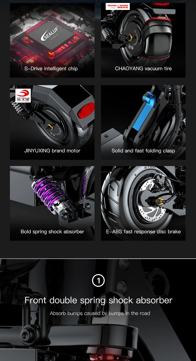 Sealup Q5 Folding Electric Scooter For Adults -400w Motor Foldable ...