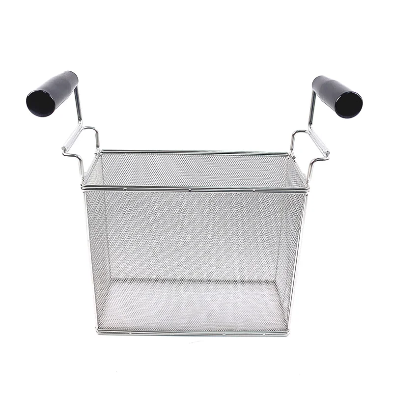 round stainless steel foldable fry wire mesh basket sink strainer rectangle iron potato chips frying basket