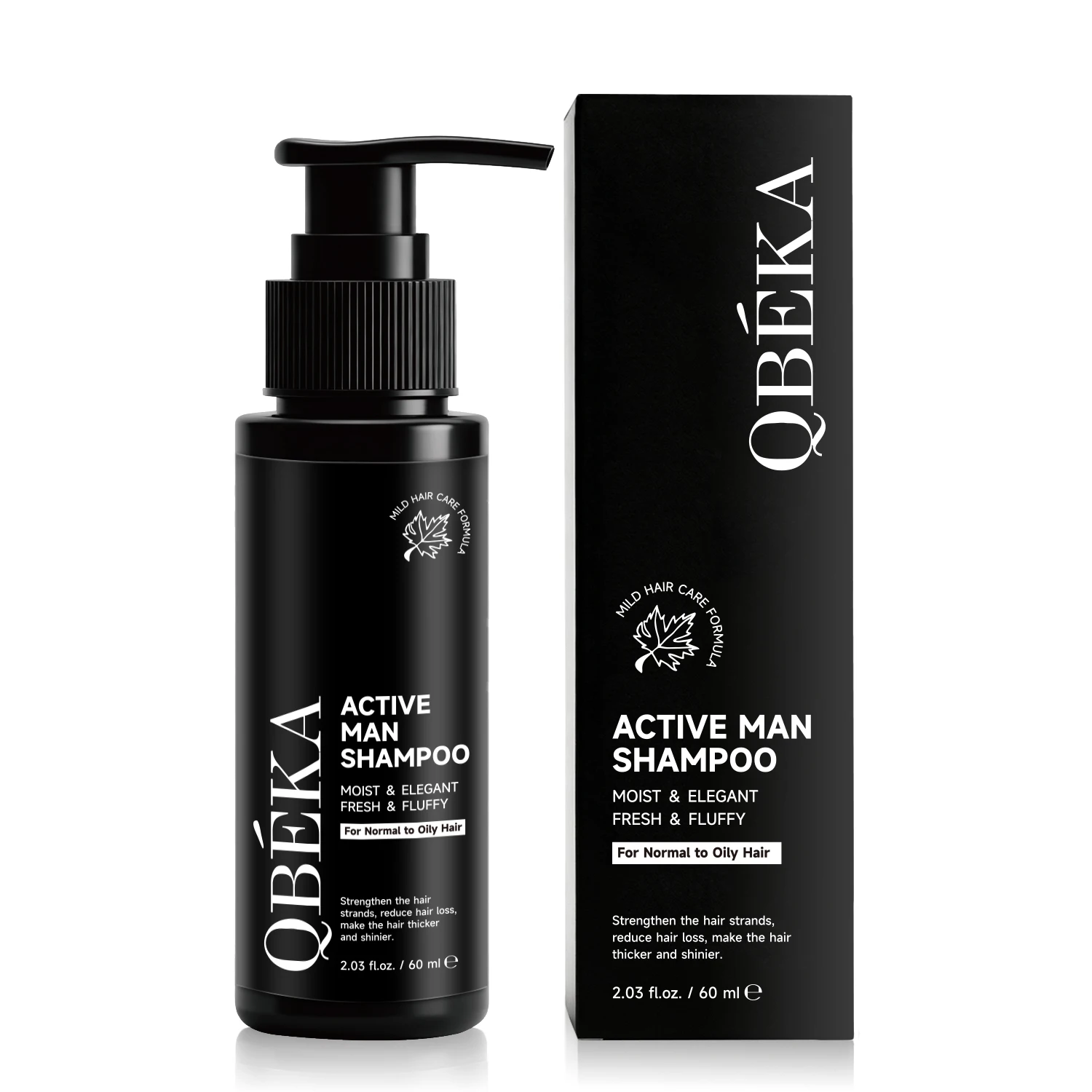 QBEKA Men's Active Man Shampoo, Hair Shampoo for Men: Natural ...