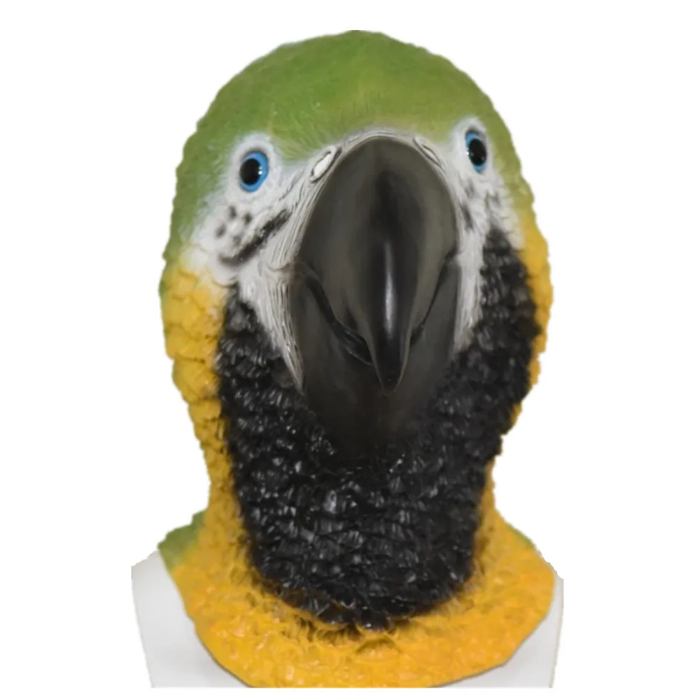 PartyCostume Máscara De Cabeza De Loro – Disfraz De Lujo De Halloween, Hecha De Látex Natural, Talla Única Para Adultos Y Niños