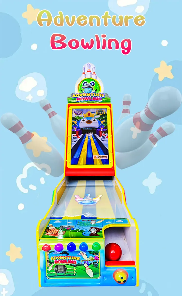 Funpark New Design Amusement Indoor 1 Player Arcade Tickets Bowling Machines Coin Operated Games for Amusement Game Center manufacture