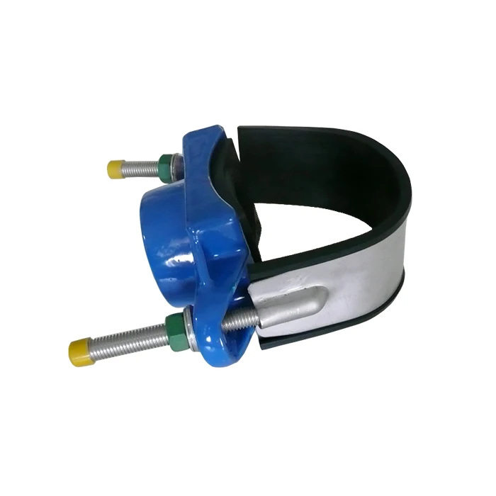 Ductile Iron Tapping Saddle With Stainless Steel Belt Are Designed For