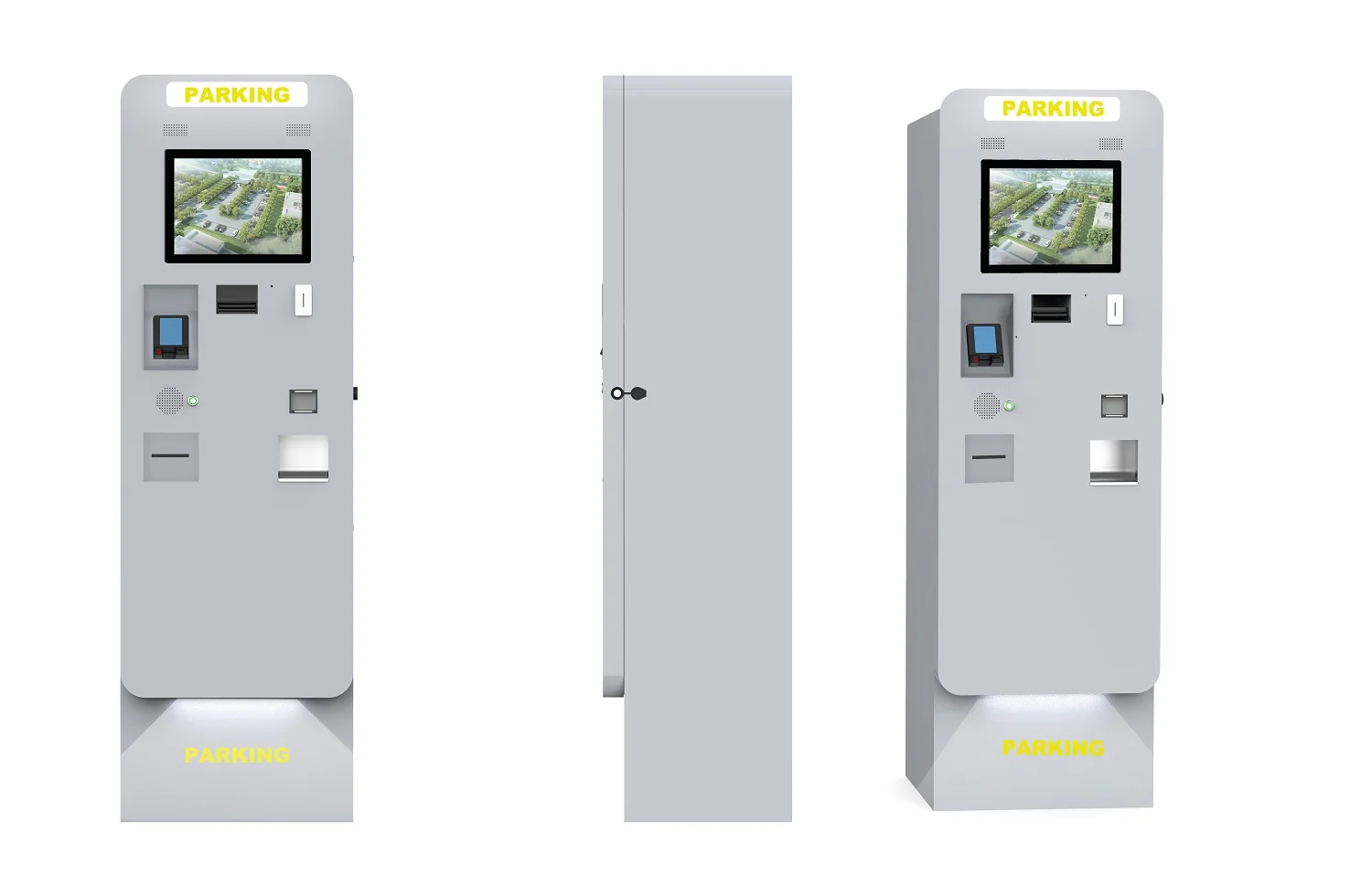 Outdoor Smart Car Parking Ticket Machine Parking Lot System RFID Card  Equipment Vechic Queue Management System Kiosk