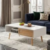 White + Solid Wood+MDF