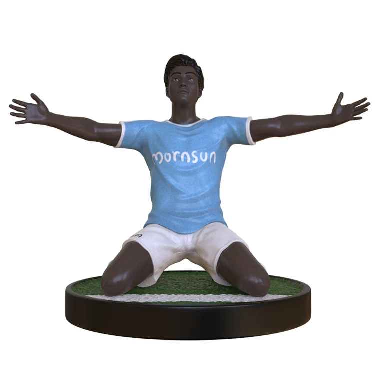 Прилагодљиви уметнички спортски украс за приказ у дневној соби, фигурине фудбалера од смоле, модерна статуа за домаћи декор