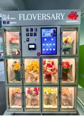 New Trend Automatic Flower Vending Machine Subway Use Fresh Flower Vending Machine for Sale