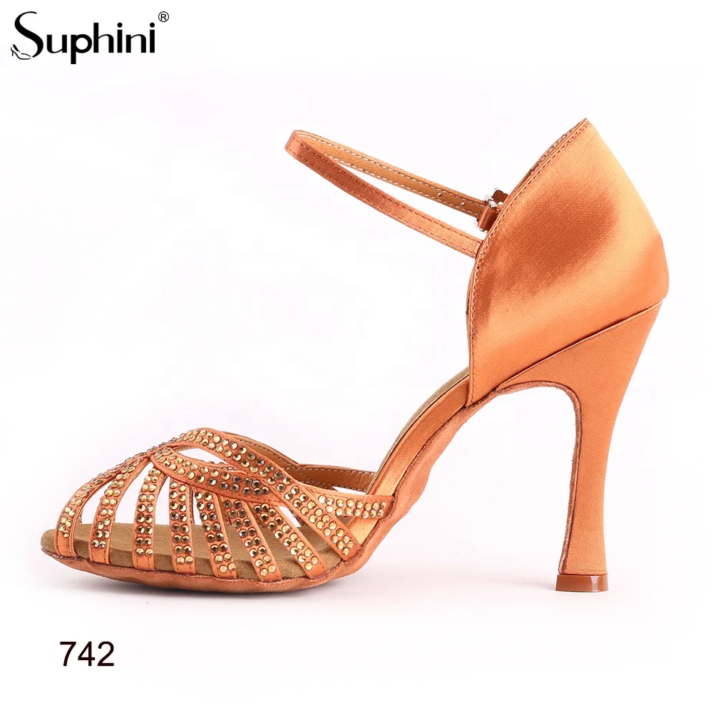 Женские туфли для латиноамериканских танцев Suphini, 10 см