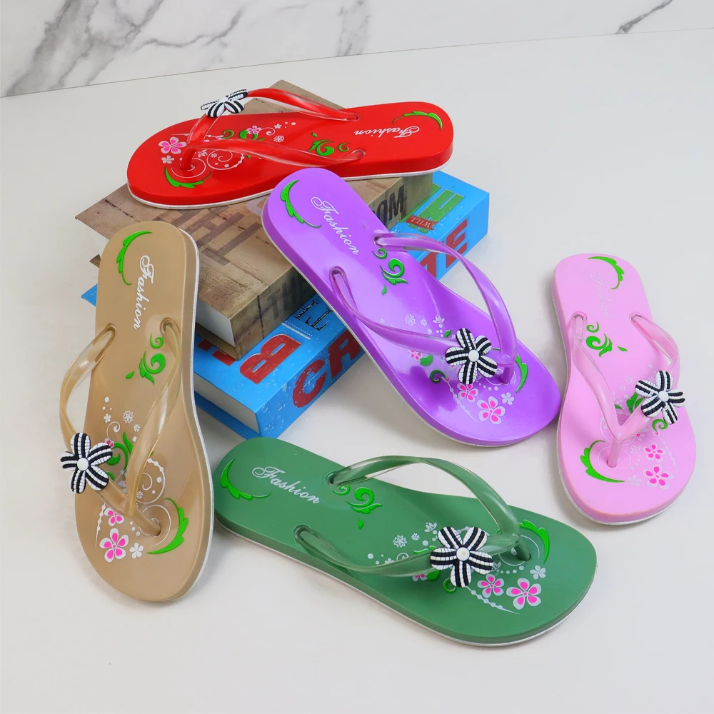 Popular Design Custom Printed Flip Flops With Strap  Flip-flops Slippers for Women