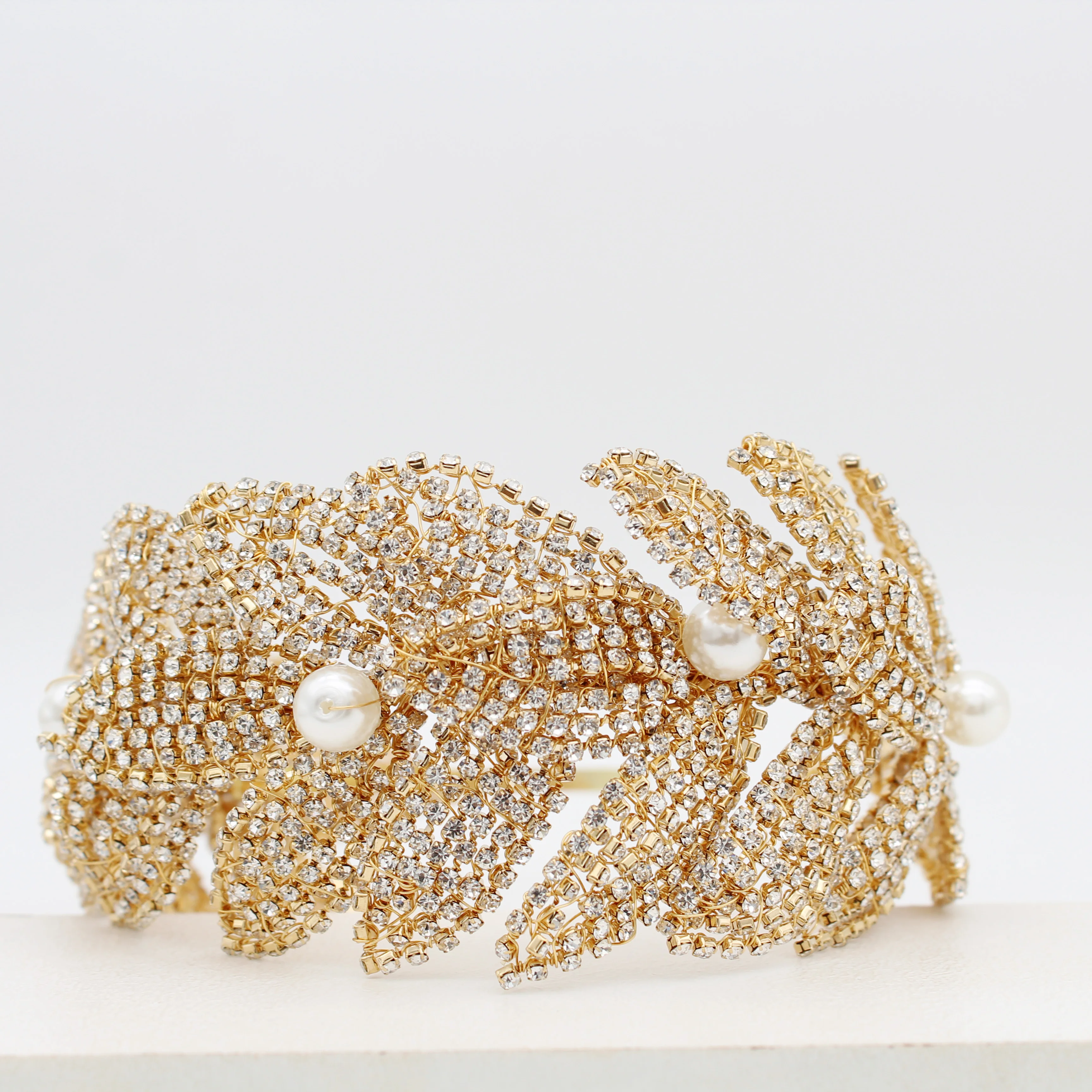 Jachon Свадебная Хрустальная корона головной убор Серебряная повязка на голову для подружек невесты Свадебные аксессуары волос со