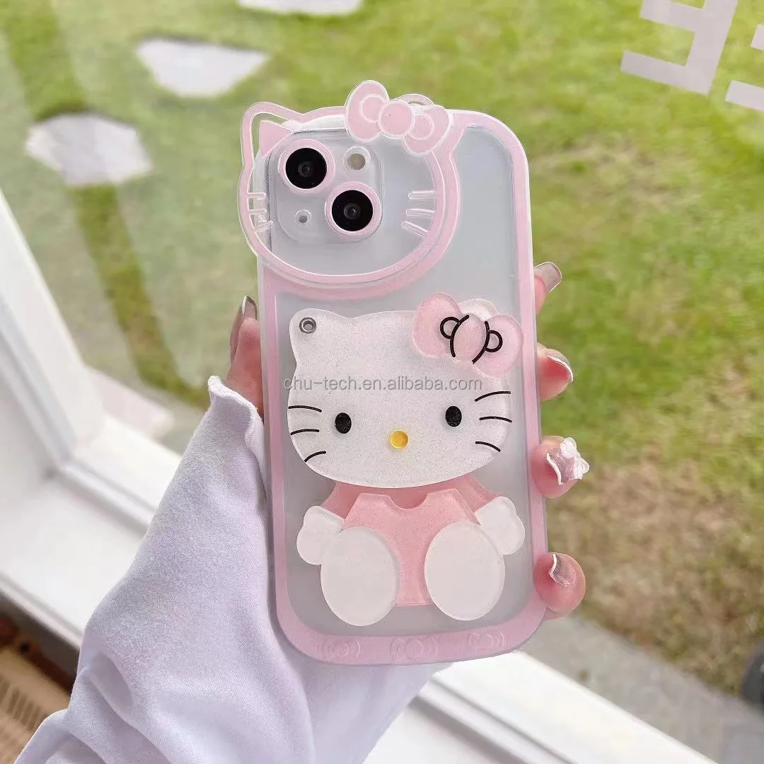 3d Silicone Mobile Phone Case For Iphone 14 13 Pro Max Xr 12 11 Kitty ...