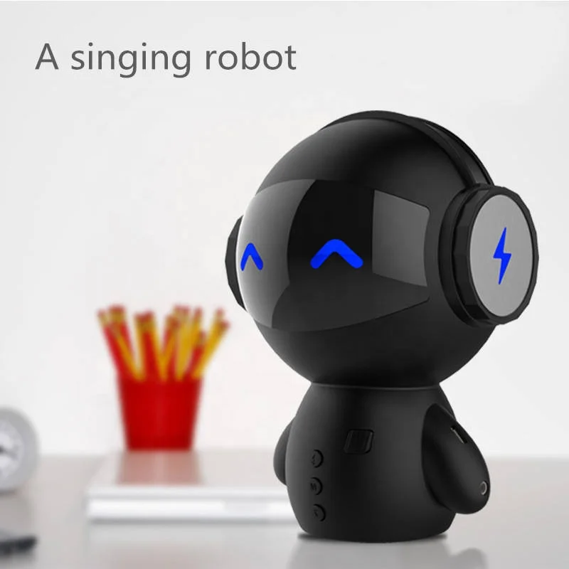 M10  Smart Robot Wireless Speaker Mini Bass Stereo Music Box Smart Loudspeaker With Power Bank Function