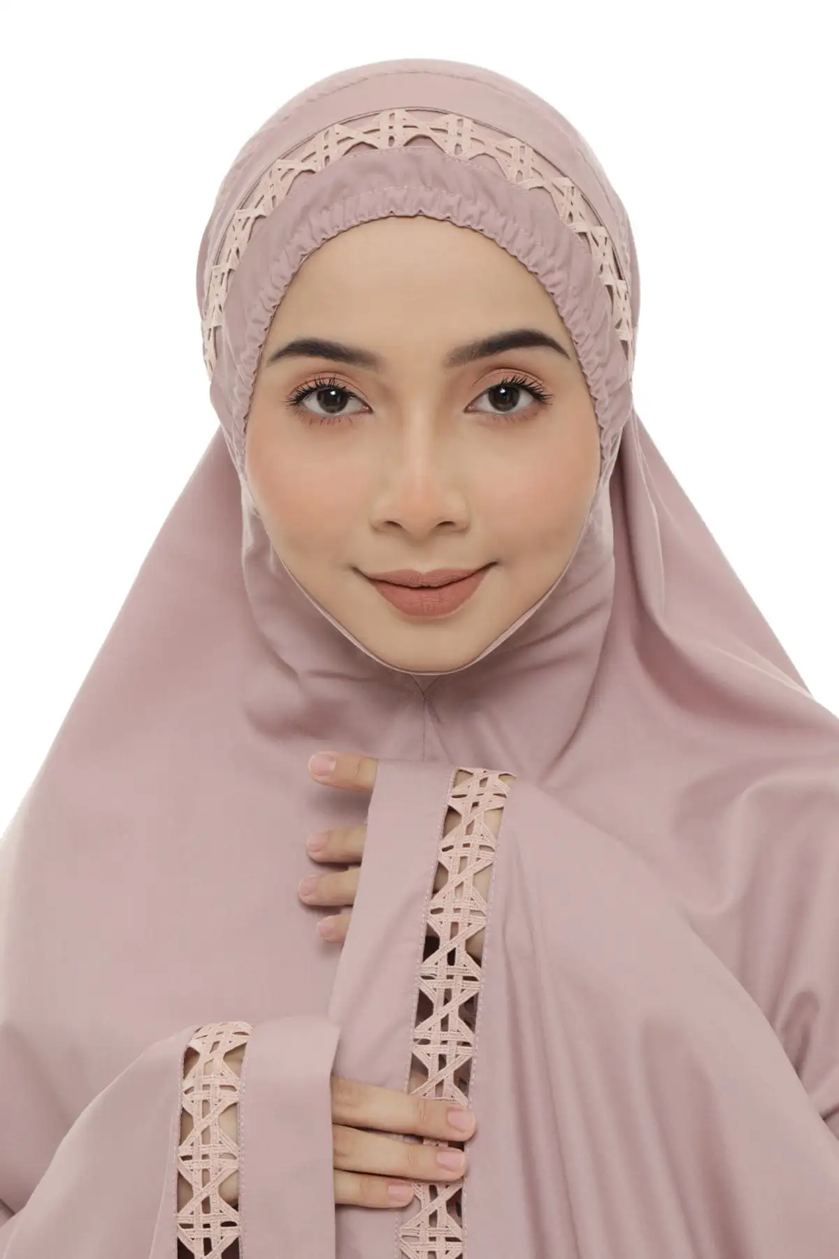 SIPO Hot Selling One-piece Prayer Robe Madina Silk Telekung Muslim ...