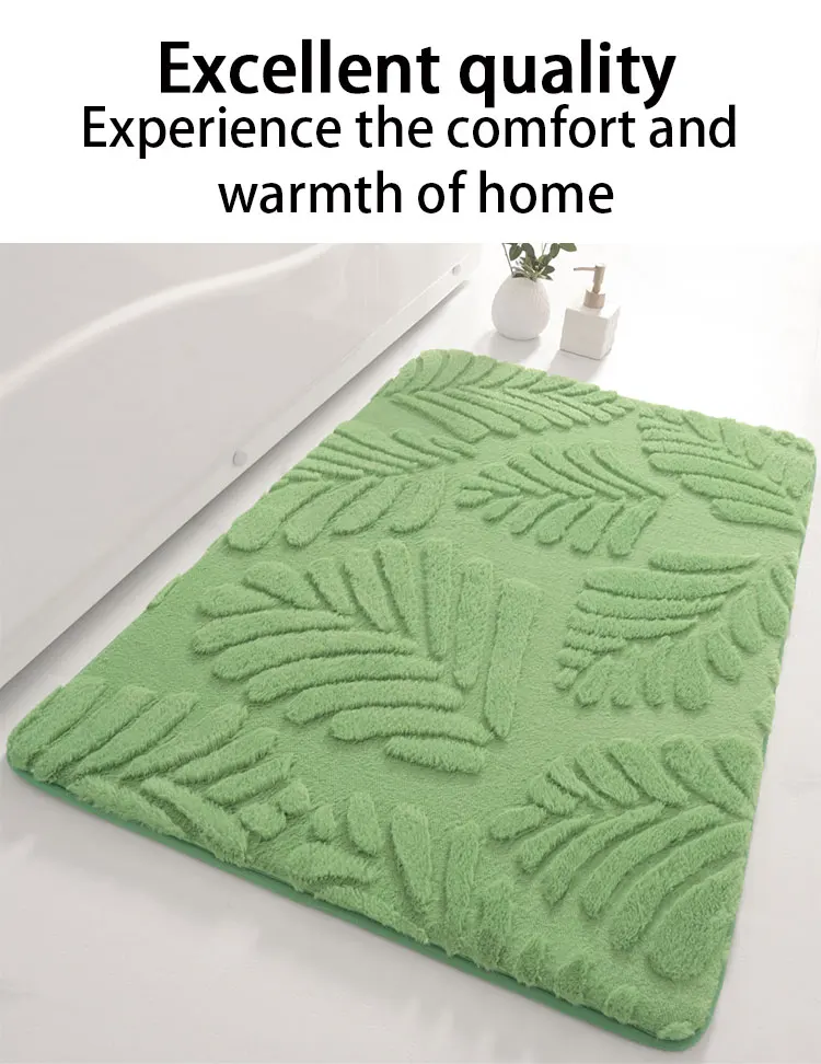 40*60cm Soft Memory Foam Non Slip Absorbent Bathroom Rugs Velvet Bath Mat Environmental Protection Non Slip Bath Mat details