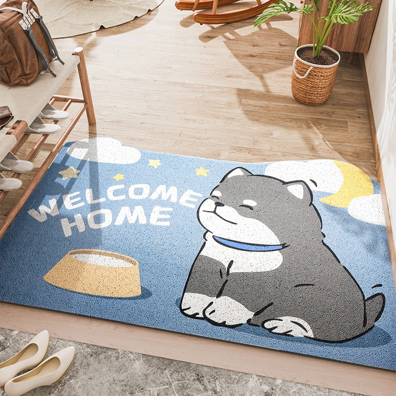 Custom Printable PVC Coil Sublimation Blank Floormats Doormats Polyester Rubber Outdoor Door Mats